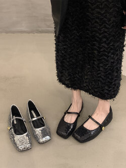 รองเท้าคัทชูผู้หญิงส้นเตี้ย ใส่สบาย มีขนาด35-43