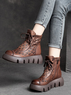 รองเท้าเท้าหนังวินเทจ 35 36 37 38 39 40