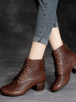 รองเท้าเท้าหนังวินเทจ 35 36 37 38 39 40