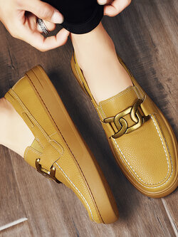 รองเท้าหนังผู้ชาย มีไซส์39-44 รองเท้าโลฟเฟอร์ชาย Slip-On Shoes มีขนาด39-44