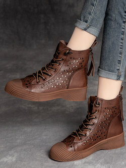 รองเท้าเท้าหนังวินเทจ 35 36 37 38 39 40