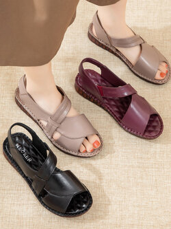 รองเท้าเท้าหนังวินเทจ 35 36 37 38 39 40