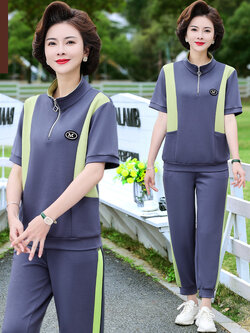 เสื้อผ้าผู้สูงอายุหญิง แฟชั่น เสื้อผ้าผู้หญิงวัย 60 มีขนาด XL-4XL