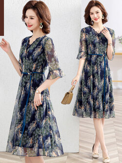 เสื้อผ้าผู้สูงอายุหญิง แฟชั่น เสื้อผ้าผู้หญิงวัย 60 มีขนาด XL-4XL