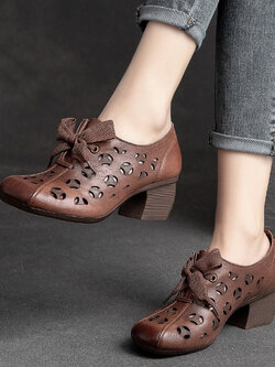 รองเท้าเท้าหนังวินเทจ 35 36 37 38 39 40