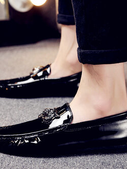 รองเท้าหนังผู้ชาย มีไซส์39-44 รองเท้าโลฟเฟอร์ชาย Slip-On Shoes มีขนาด39-44