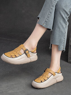 รองเท้าเท้าหนังวินเทจ 35 36 37 38 39 40