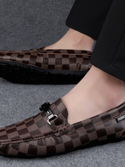 รองเท้าหนังผู้ชาย มีไซส์39-44 รองเท้าโลฟเฟอร์ชาย Slip-On Shoes มีขนาด39-44