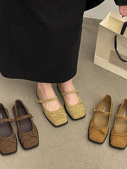 รองเท้าคัทชูผู้หญิงส้นเตี้ย ใส่สบาย มีขนาด35-40