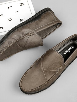 รองเท้าหนังผู้ชาย มีไซส์39-44 รองเท้าโลฟเฟอร์ชาย Slip-On Shoes มีขนาด39-44