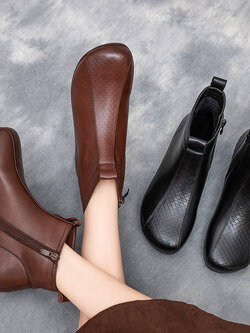 รองเท้าเท้าหนังวินเทจ 35 36 37 38 39 40