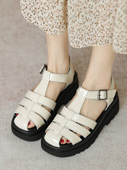 รองเท้าเท้าหนังวินเทจ 35 36 37 38 39 40