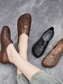 รองเท้าเท้าหนังวินเทจ 35 36 37 38 39 40