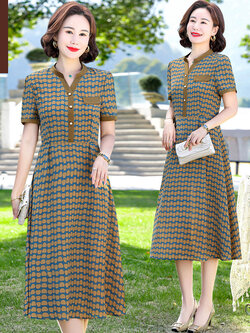 เสื้อผ้าผู้สูงอายุหญิง แฟชั่น เสื้อผ้าผู้หญิงวัย 60 มีขนาด XL-4XL