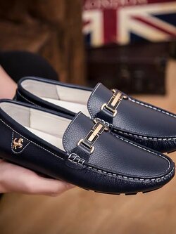 รองเท้าหนังผู้ชาย มีไซส์39-44 รองเท้าโลฟเฟอร์ชาย Slip-On Shoes มีขนาด39-44