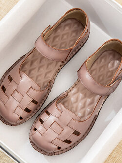 รองเท้าเท้าหนังวินเทจ 35 36 37 38 39 40