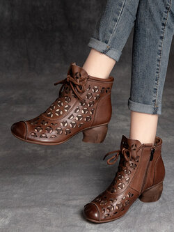 รองเท้าเท้าหนังวินเทจ 35 36 37 38 39 40