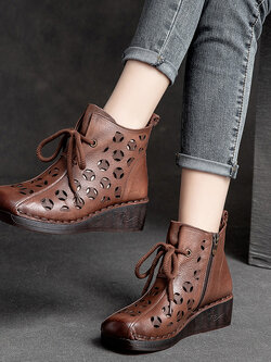 รองเท้าเท้าหนังวินเทจ 35 36 37 38 39 40