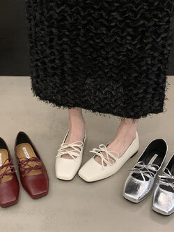 รองเท้าคัทชูผู้หญิงส้นเตี้ย ใส่สบาย มีขนาด35-43