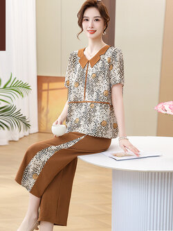 เสื้อผ้าผู้สูงอายุหญิง แฟชั่น เสื้อผ้าผู้หญิงวัย 60 มีขนาด XL-4XL