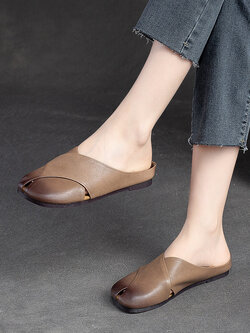 รองเท้าเท้าหนังวินเทจ 35 36 37 38 39 40