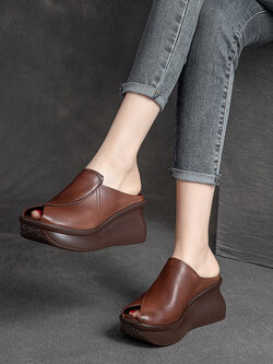 รองเท้าเท้าหนังวินเทจ 35 36 37 38 39 40