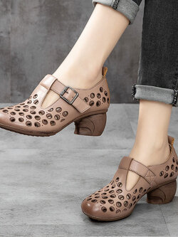 รองเท้าเท้าหนังวินเทจ 35 36 37 38 39 40