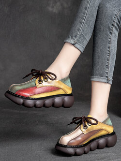 รองเท้าเท้าหนังวินเทจ 35 36 37 38 39 40