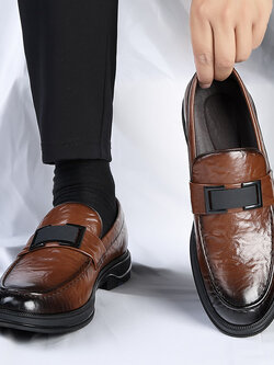 รองเท้าหนังผู้ชาย มีไซส์39-44 รองเท้าโลฟเฟอร์ชาย Slip-On Shoes มีขนาด39-44