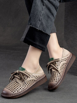 รองเท้าเท้าหนังวินเทจ 35 36 37 38 39 40