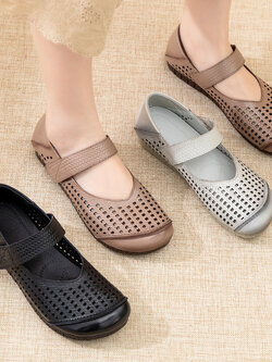 รองเท้าเท้าหนังวินเทจ 35 36 37 38 39 40