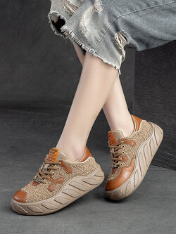 รองเท้าเท้าหนังวินเทจ 35 36 37 38 39 40