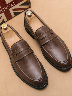 รองเท้าหนังผู้ชาย มีไซส์39-44 รองเท้าโลฟเฟอร์ชาย Slip-On Shoes มีขนาด39-44
