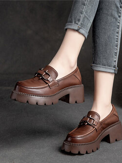 รองเท้าเท้าหนังวินเทจ 35 36 37 38 39 40