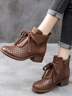 รองเท้าเท้าหนังวินเทจ 35 36 37 38 39 40