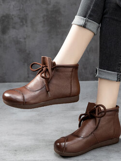 รองเท้าเท้าหนังวินเทจ 35 36 37 38 39 40