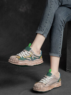 รองเท้าเท้าหนังวินเทจ 35 36 37 38 39 40