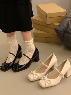 รองเท้าคัทชูผู้หญิงส้นเตี้ย ใส่สบาย มีขนาด35-40