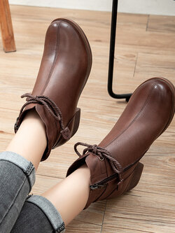 รองเท้าเท้าหนังวินเทจ 35 36 37 38 39 40