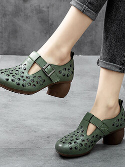 รองเท้าเท้าหนังวินเทจ 35 36 37 38 39 40