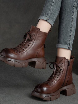 รองเท้าเท้าหนังวินเทจ 35 36 37 38 39 40