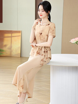 เสื้อผ้าผู้สูงอายุหญิง แฟชั่น เสื้อผ้าผู้หญิงวัย 60 มีขนาด XL-4XL