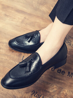 รองเท้าหนังผู้ชาย มีไซส์39-44 รองเท้าโลฟเฟอร์ชาย Slip-On Shoes มีขนาด39-44
