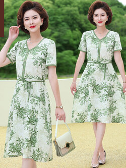 เสื้อผ้าผู้สูงอายุหญิง แฟชั่น เสื้อผ้าผู้หญิงวัย 60 มีขนาด XL-4XL