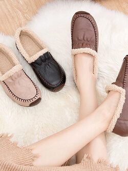 รองเท้าเท้าหนังวินเทจ 35 36 37 38 39 40