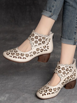 รองเท้าเท้าหนังวินเทจ 35 36 37 38 39 40