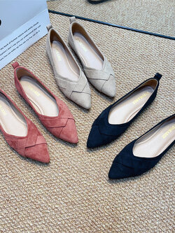 รองเท้าคัทชูผู้หญิงส้นเตี้ย ใส่สบาย มีขนาด35-40