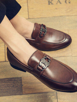 รองเท้าหนังผู้ชาย มีไซส์39-44 รองเท้าโลฟเฟอร์ชาย Slip-On Shoes มีขนาด39-44