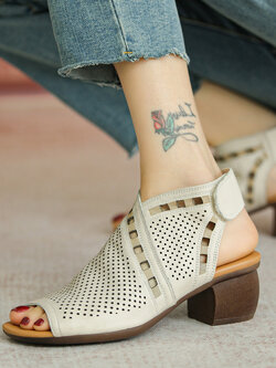 รองเท้าเท้าหนังวินเทจ 35 36 37 38 39 40