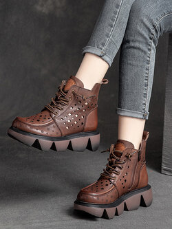 รองเท้าเท้าหนังวินเทจ 35 36 37 38 39 40